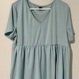 Maternity Short Sleeve Flared Top